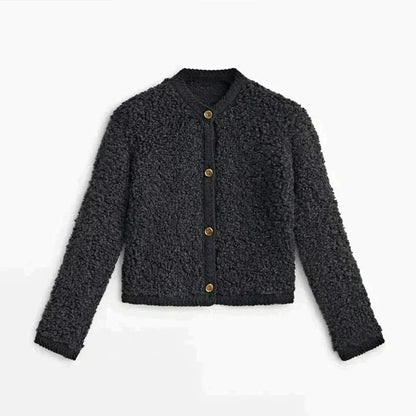 Weiches Cardigan für Damen, Ultraweich Teddyweste