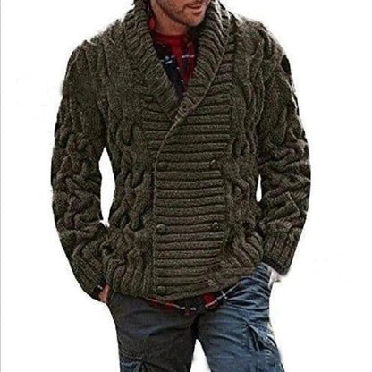 Herren Strickjacke Doppelreihig Modern
