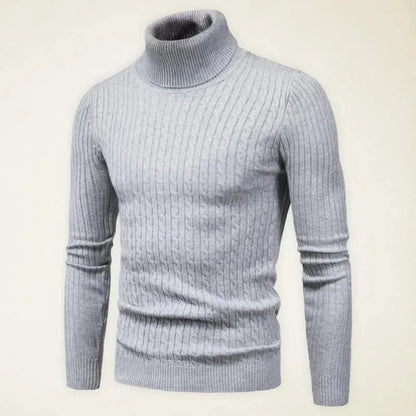 Schmale Rollkragen Pullover Herren Slim Fit