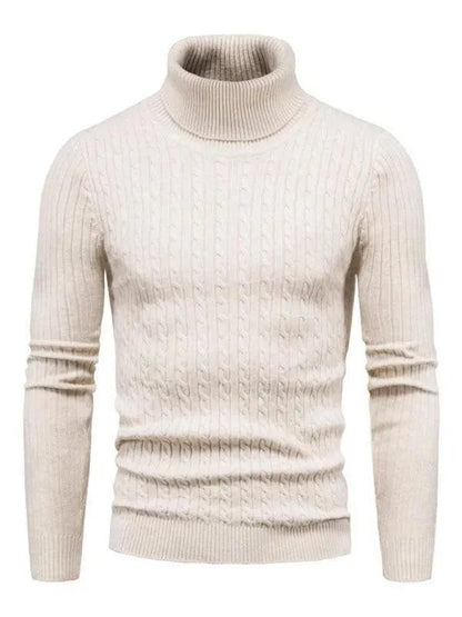 Schmale Rollkragen Pullover Herren Slim Fit