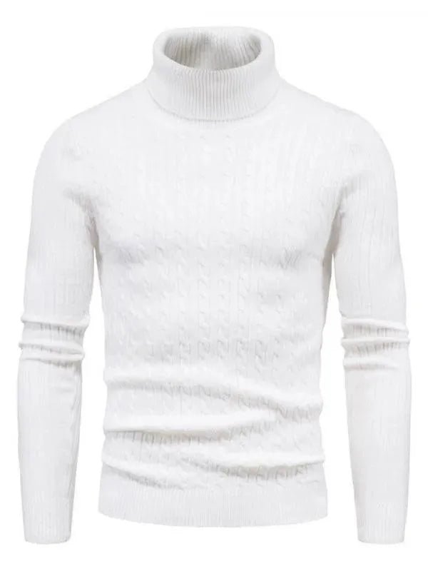 Schmale Rollkragen Pullover Herren Slim Fit