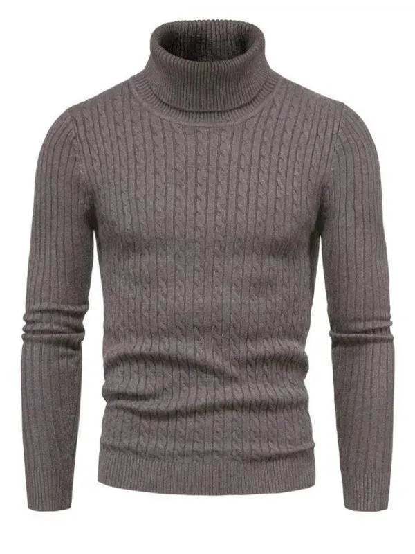 Schmale Rollkragen Pullover Herren Slim Fit