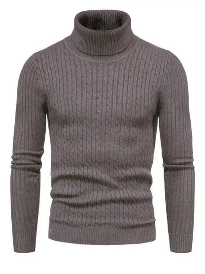 Schmale Rollkragen Pullover Herren Slim Fit