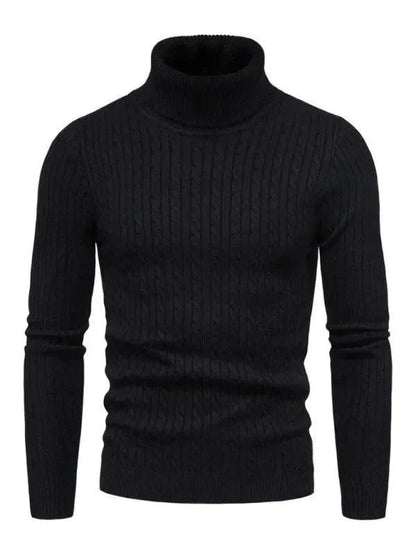 Schmale Rollkragen Pullover Herren Slim Fit
