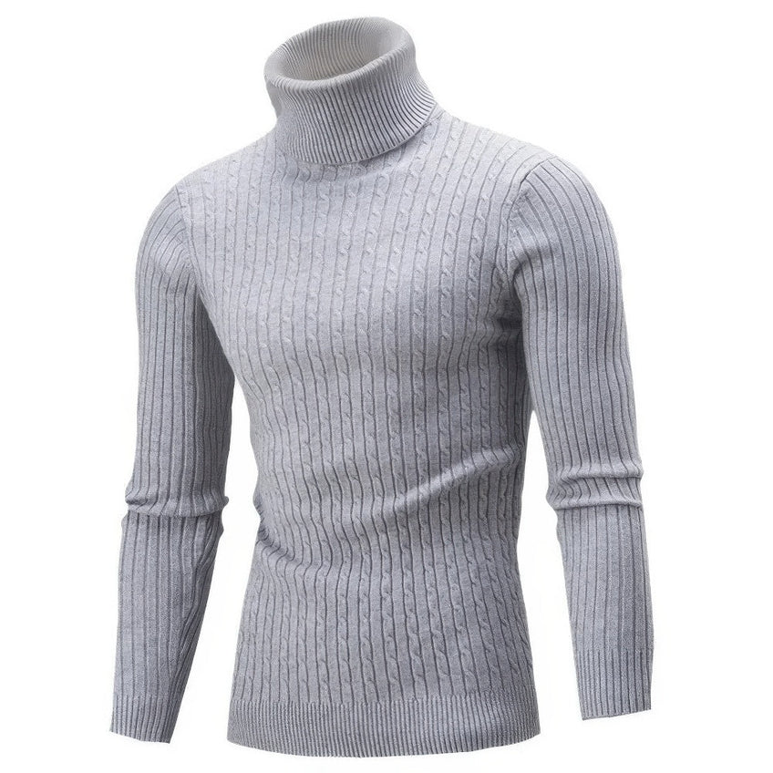 Herren Rollkragen Pullover Warm und Bequem