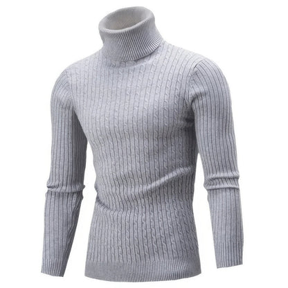 Herren Rollkragen Pullover Warm und Bequem