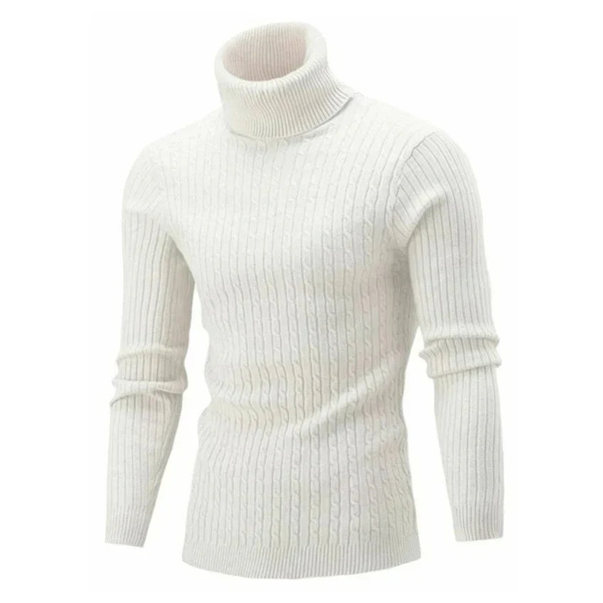 Herren Rollkragen Pullover Warm und Bequem