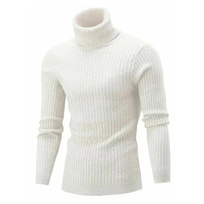 Herren Rollkragen Pullover Warm und Bequem