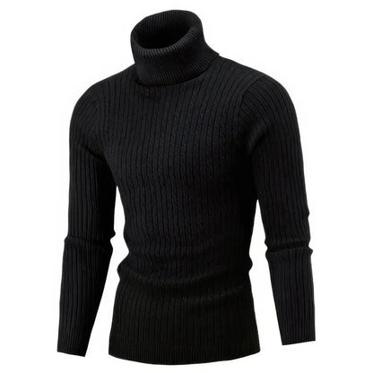 Herren Rollkragen Pullover Warm und Bequem