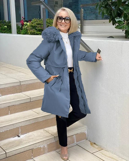 Oversized Winterjacke Großzügig Verarbeitet