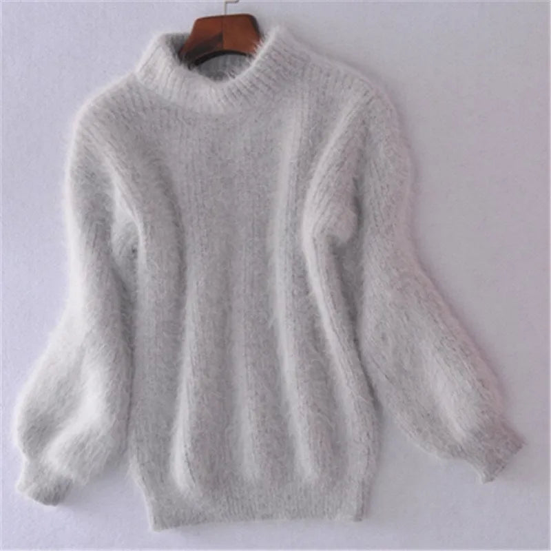 Weicher Angora Pullover Vintage Look