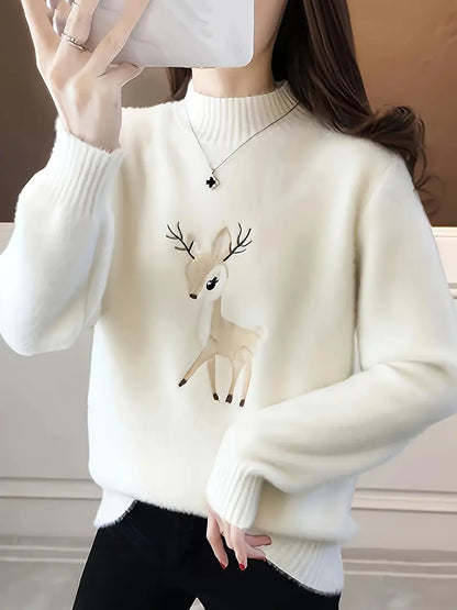 Weicher Rollkragen Pullover aus Baumwolle