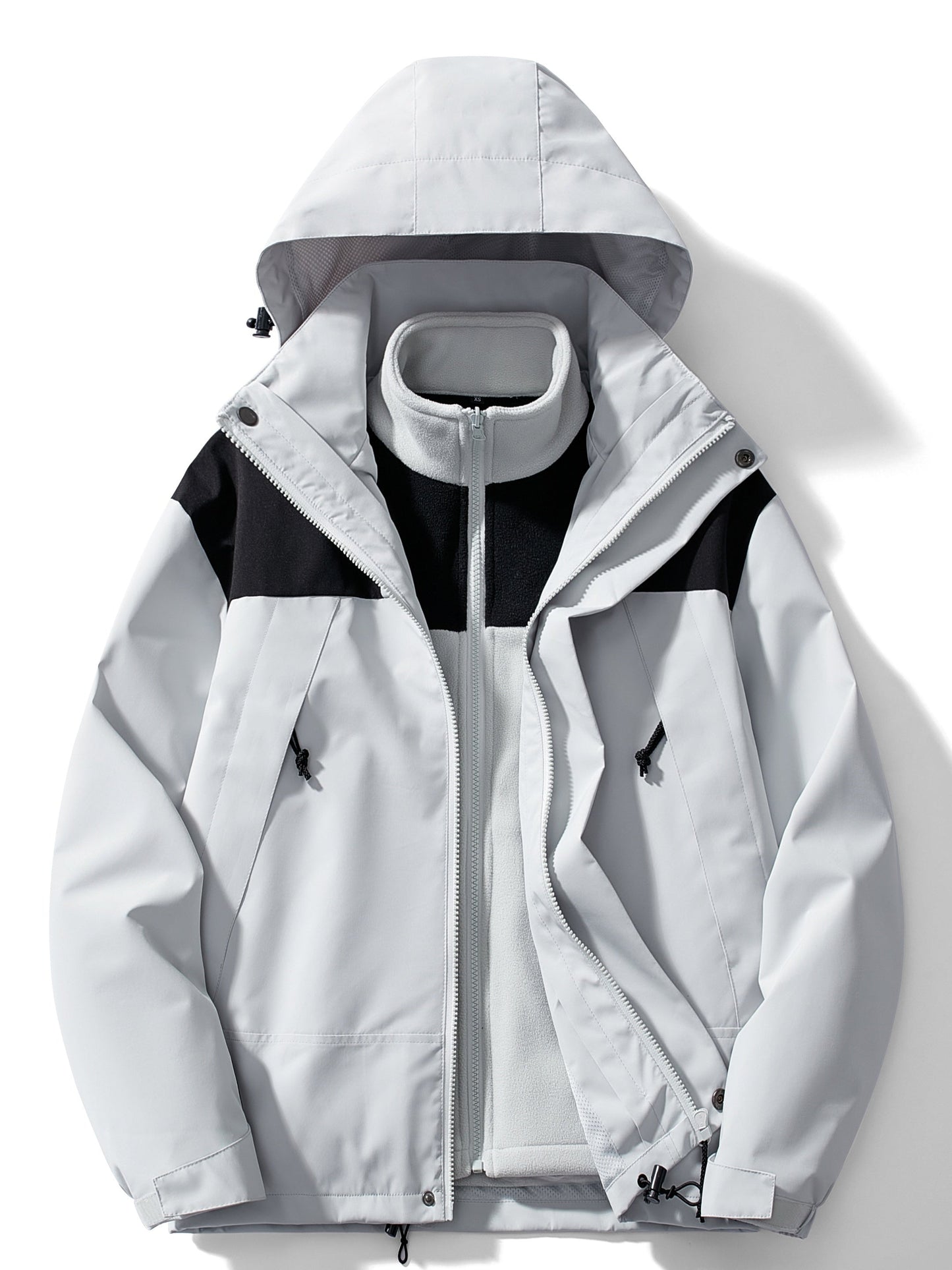 Herren Winterjacke 3-in-1 Funktion Kapuze