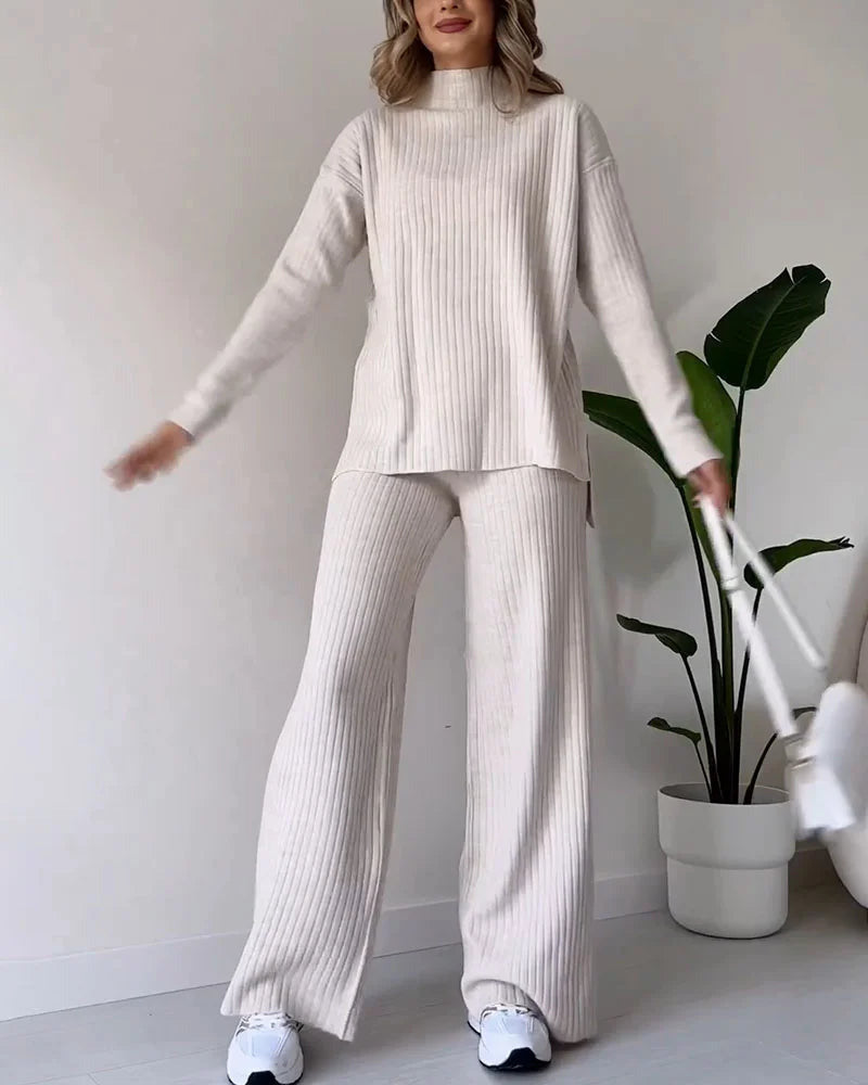 Stylisches Damen-Zweiteiler-Set Elegant Kurz - IdealeKleiden