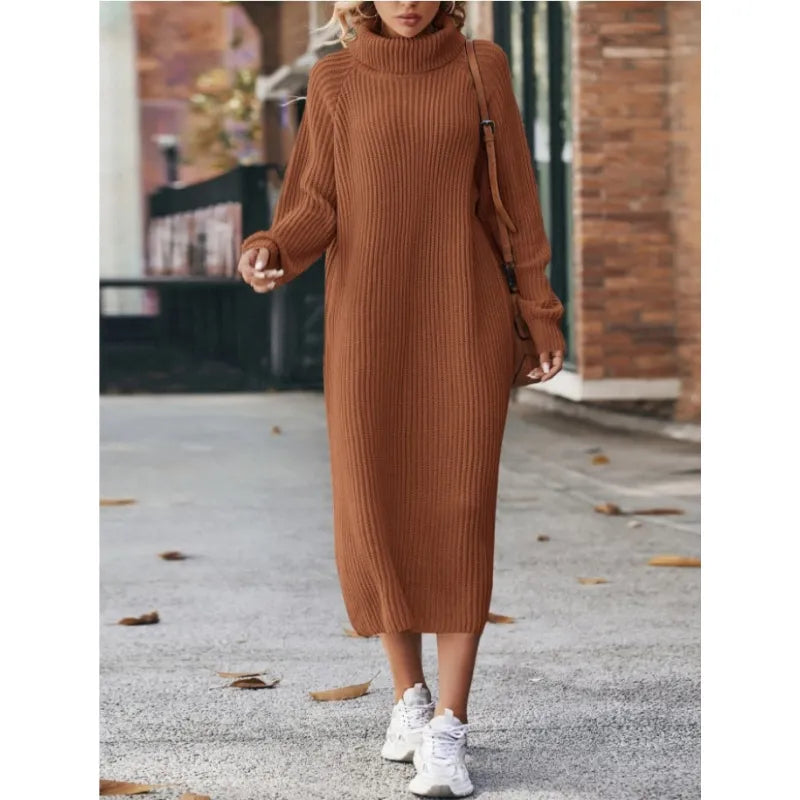 Weiches Damenstrickkleid Komfortabel