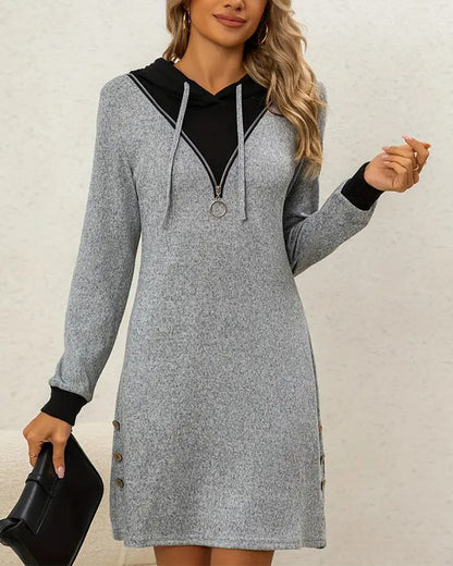 Bequeme Kapuzenjacke Lässig Style - IdealeKleiden