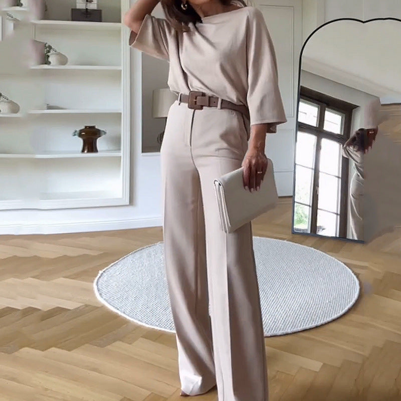 Hohe Taille Hosen Elegant Bequem Gürtel - IdealeKleiden