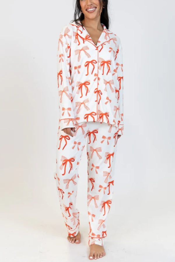 Weihnachts-Langarmshirt mit elastischer Hose Set - IdealeKleiden