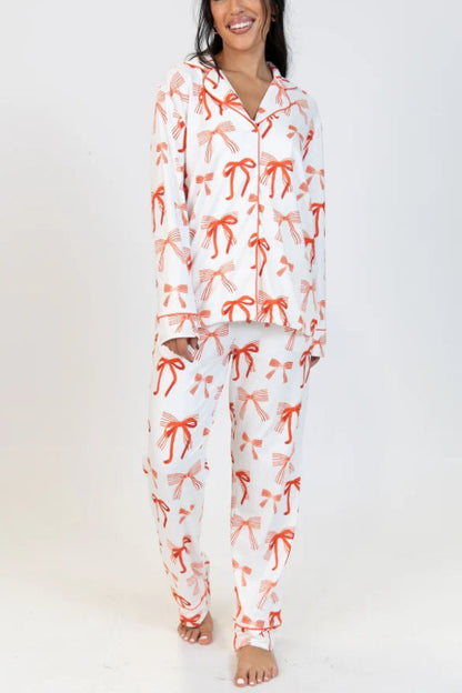 Weihnachts-Langarmshirt mit elastischer Hose Set - IdealeKleiden