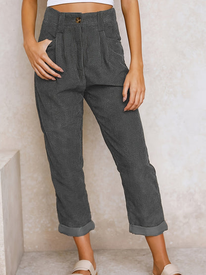 Elegante Damen Hose Gerades Bein Moderne Mode