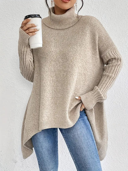 Weicher Damenpullover Langarm Bequem Alltag