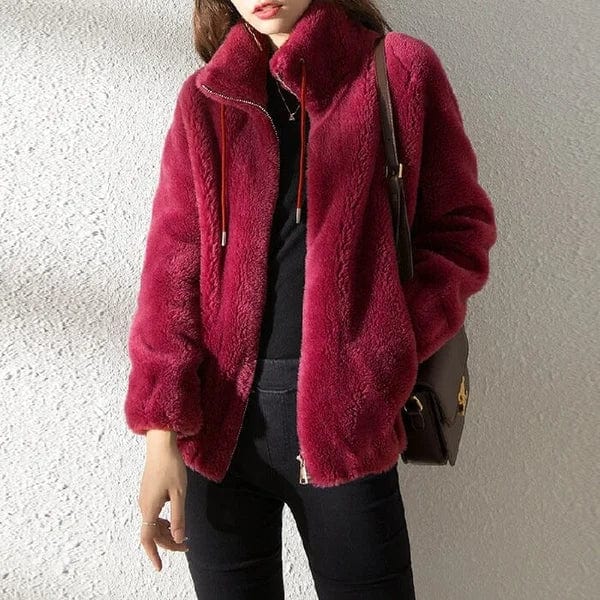 Damen Winterjacke Reißverschluss Modern