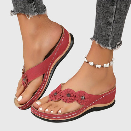 Damen Mode Sandalen Bequem Slip-On
