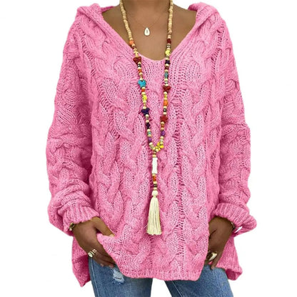 Stylische Damenhoodie V-Ausschnitt