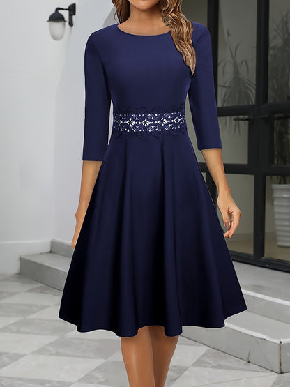 Elegantes Damenkleid Midi Länge