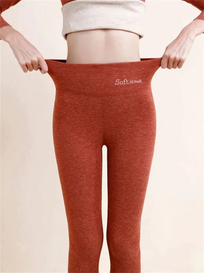Damen Winterhose Fleece - Warme Leggings Figurbetont