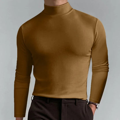 Slim Fit T-Shirt Hoch Tailliert Langarm