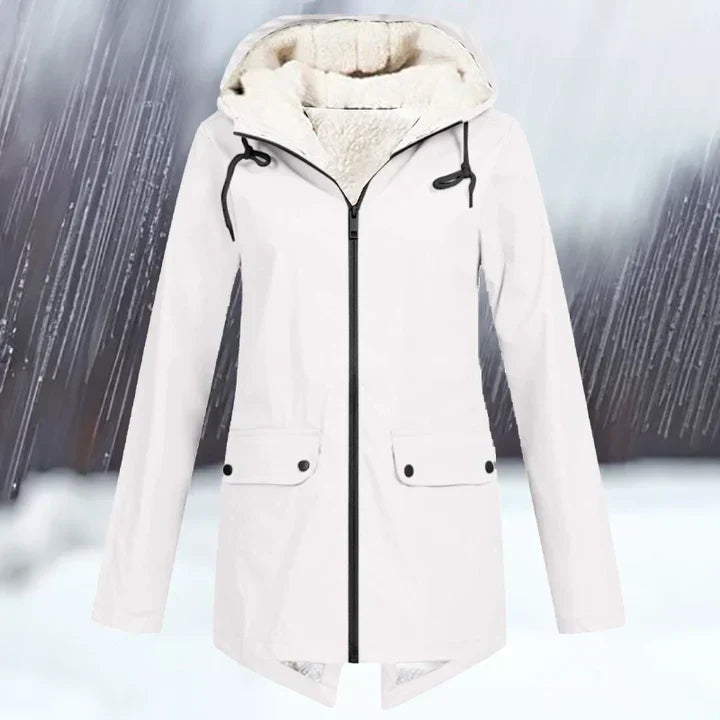 Wasserdichte Outdoor-Jacke Kapuze Warm Isoliert