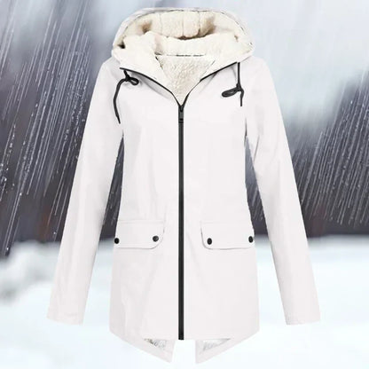 Wasserdichte Outdoor-Jacke Kapuze Warm Isoliert