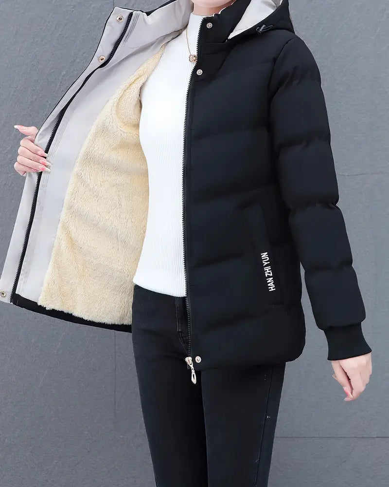 Kapuzenpullover Einfarbig Bequem Warm
