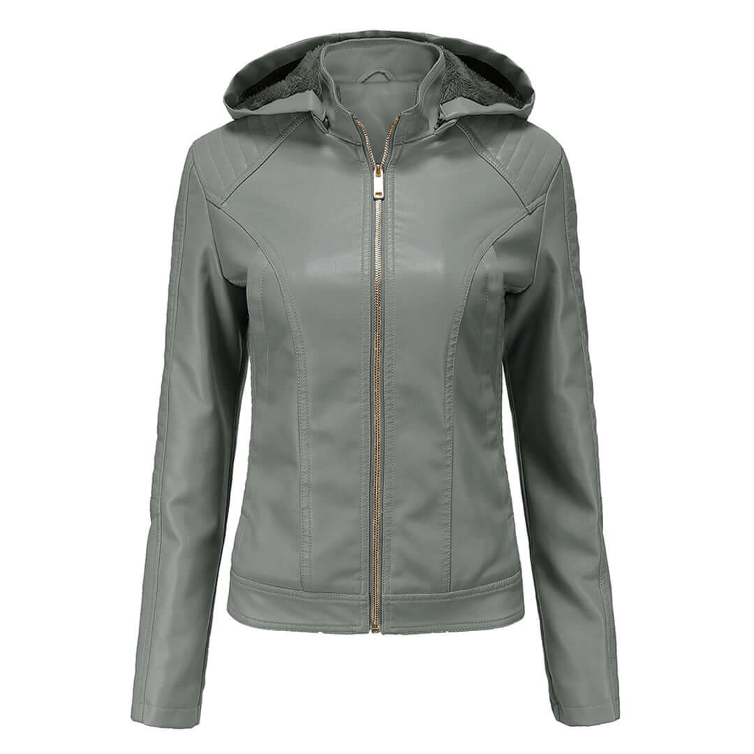 Praktische Damenjacke mit Abnehmbarem Kapuzen