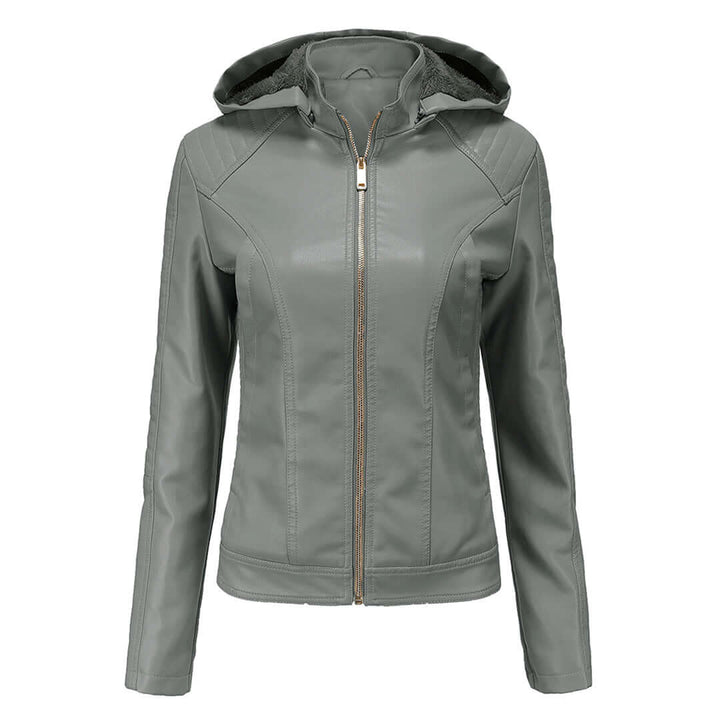 Praktische Damenjacke mit Abnehmbarem Kapuzen