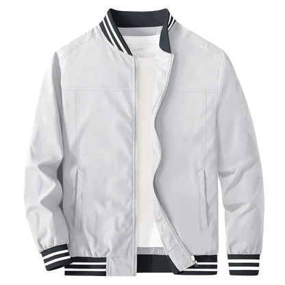 Leichte Jacke Reißverschluss Zwei-Farben-Style