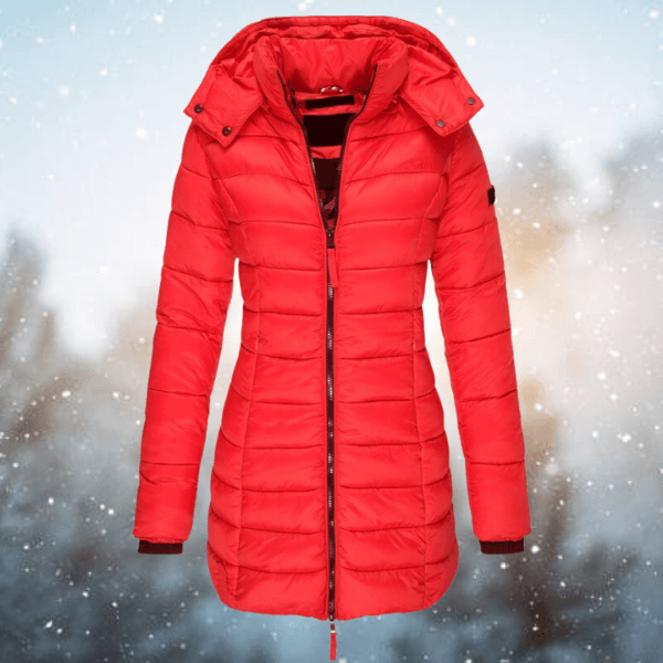 Damen Langjacke Warme Winterpufferjacke
