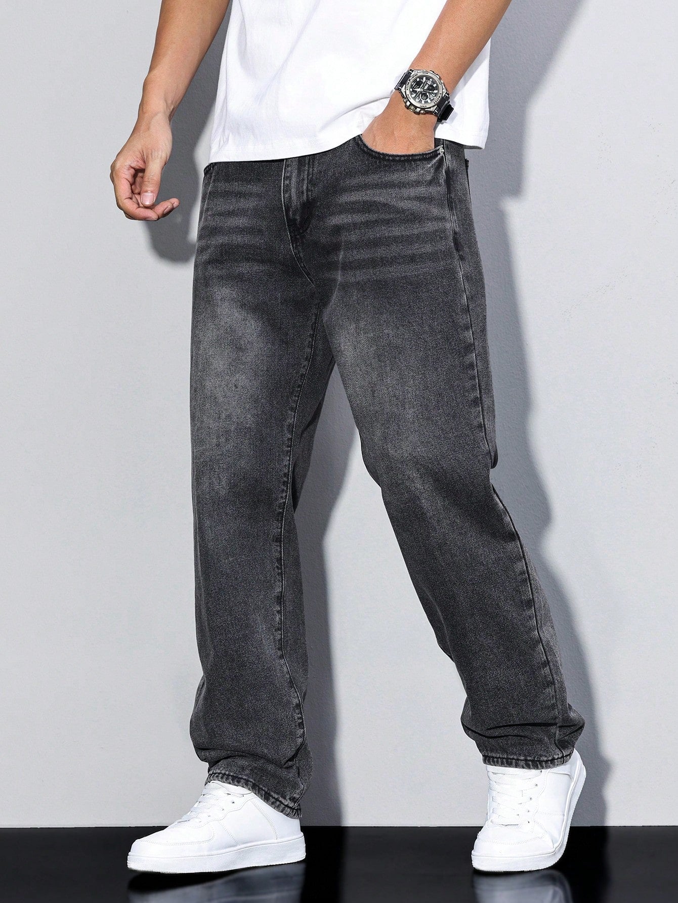 Einfarben Herrenjeans Daan - Lässige Jeans für Männer