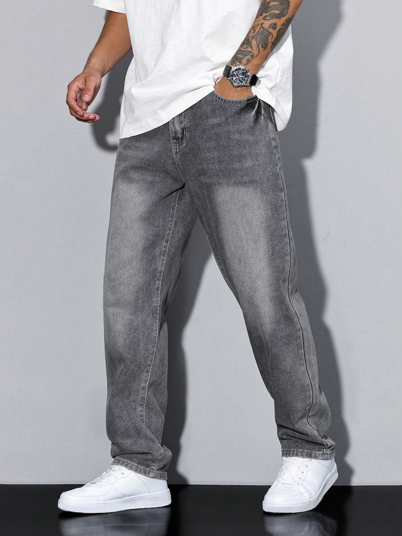 Einfarben Herrenjeans Daan - Lässige Jeans für Männer