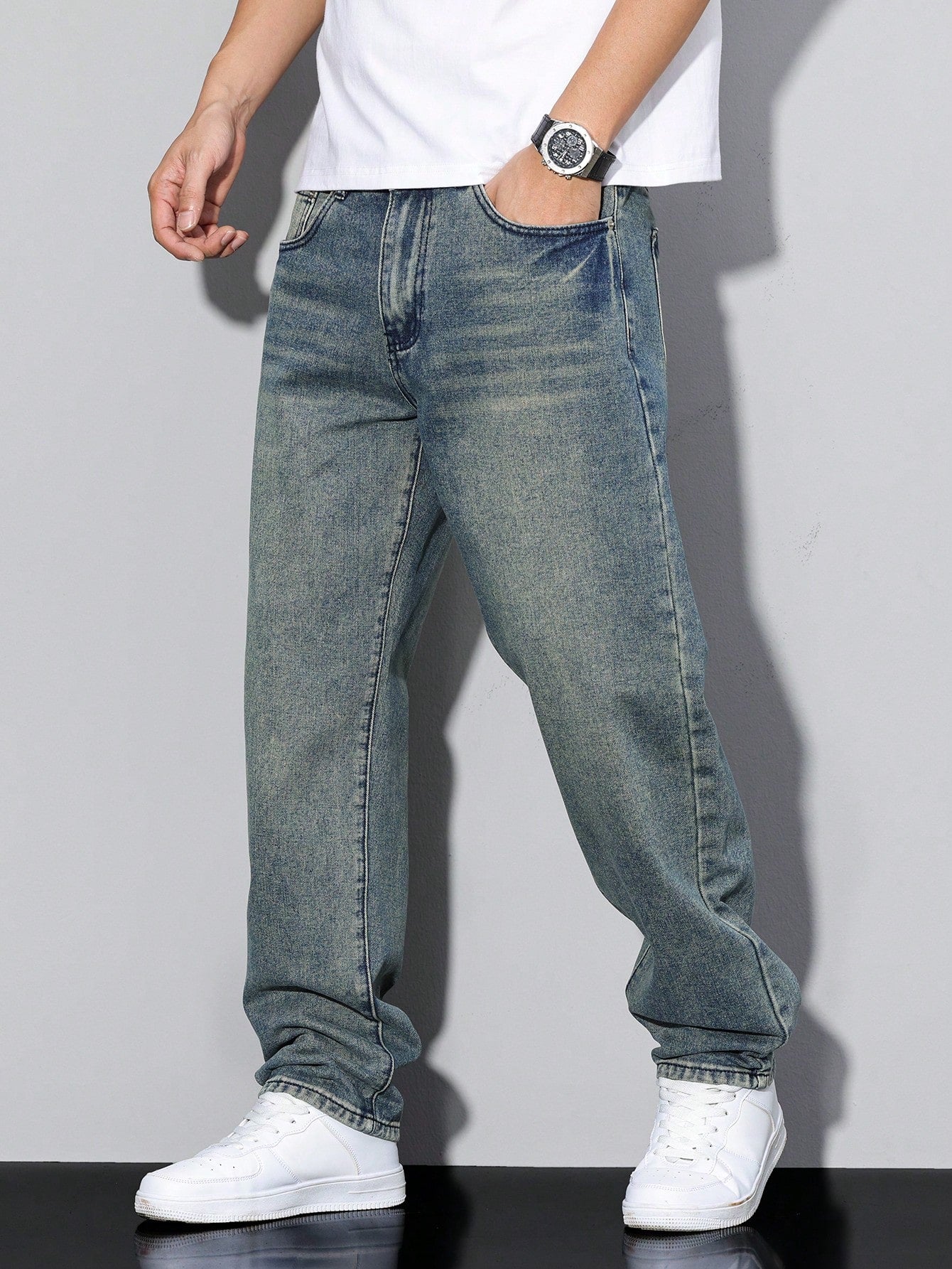 Einfarben Herrenjeans Daan - Lässige Jeans für Männer