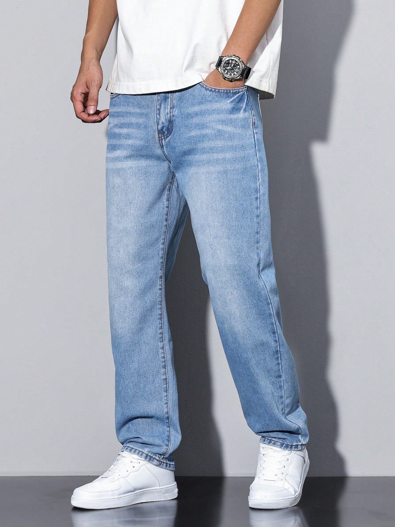 Einfarben Herrenjeans Daan - Lässige Jeans für Männer