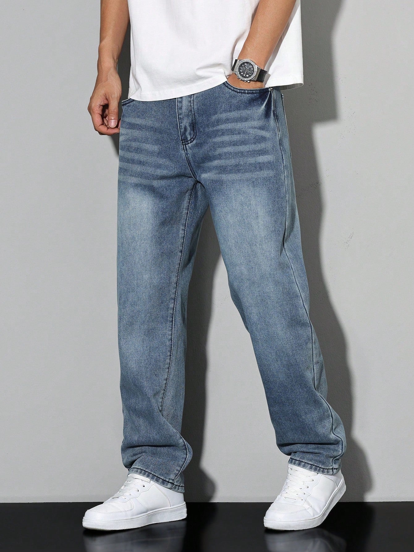 Einfarben Herrenjeans Daan - Lässige Jeans für Männer