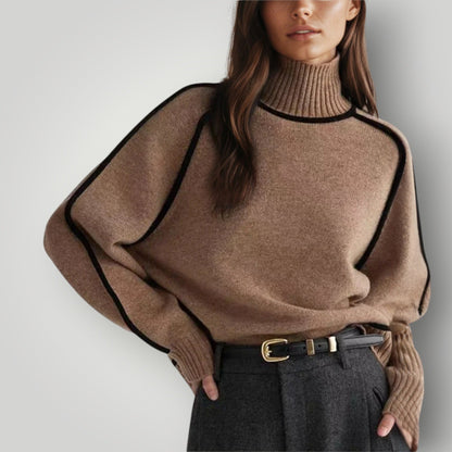 Damen Rollkragenpullover Warm Weich Winter