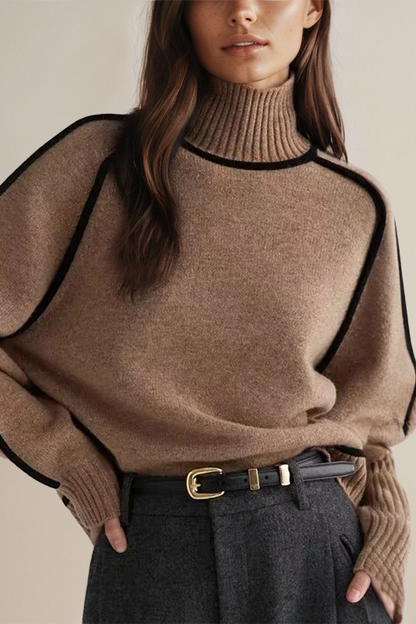Damen Rollkragenpullover Luxus Qualität