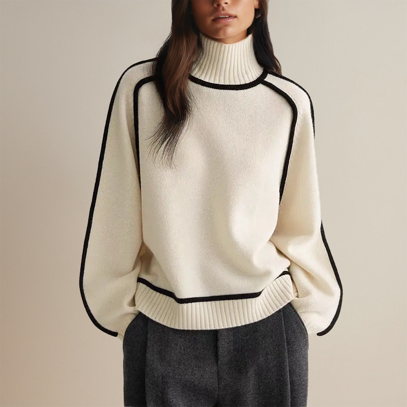 Elegante Rollkragen Sweater Damen