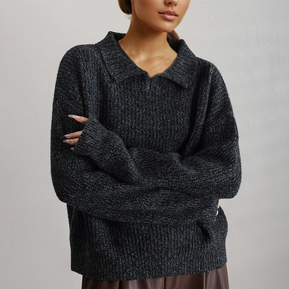 Bequeme Strickpullover Damen Locker Geschnitten