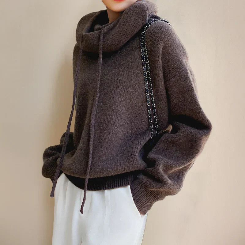 Große Wolle Pullover Übergröße Relaxed Fit