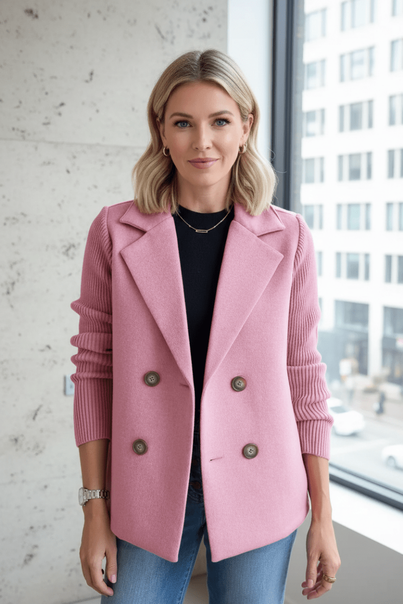 Damen Blazer Langarm Chic Stil - IdealeKleiden