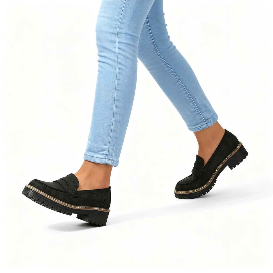 Damen Loafer Bequem Großzügig